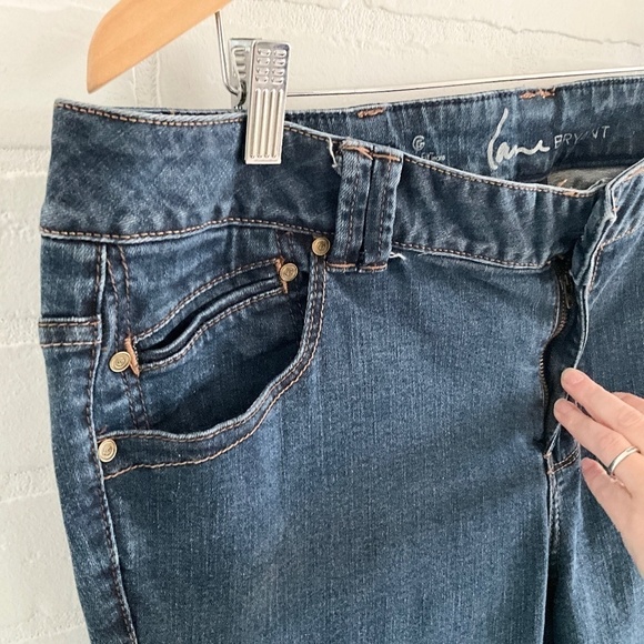 Lane Bryant Women’s Denim Jeans Dark Wash Straight leg Boot Cut Sz 22 - Picture 13 of 14